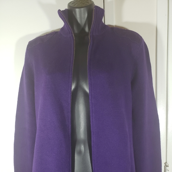 Ralf Lauren Purple Turtleneck Sweater size Medium - Picture 3 of 8